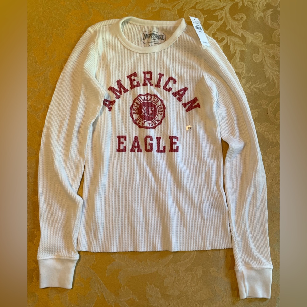 American eagle waffle knit shirt new with tags